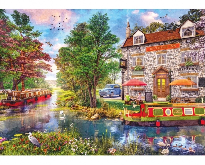 Puzzle Hotel Riverside Inn 1000 piese