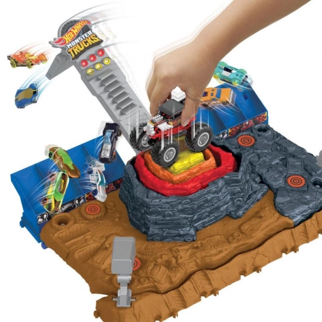 Hot wheels monster trucks aréna: finală bone shaker