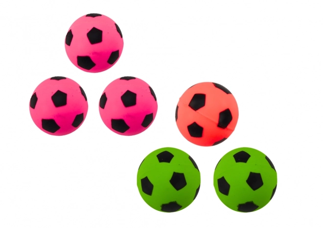Set mingi de cauciuc fotbal 6 buc