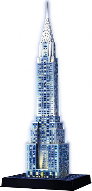 Puzzle 3D RAVENSBURGER ediție de noapte Chrysler Building cu lumini LED