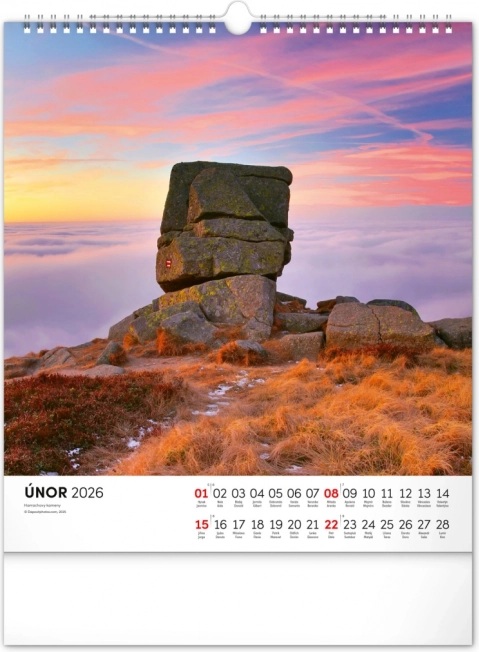 Calendar de perete Krkonoše 2026