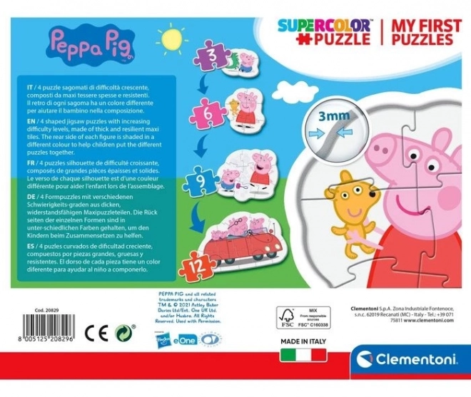 Primul meu puzzle Peppa Pig 4 în 1