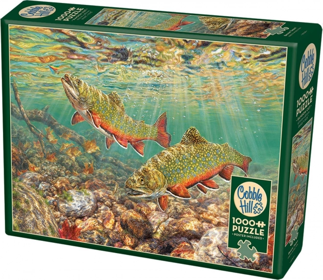 Puzzel Păstrăv Potocean 1000 de Piese Cobble Hill