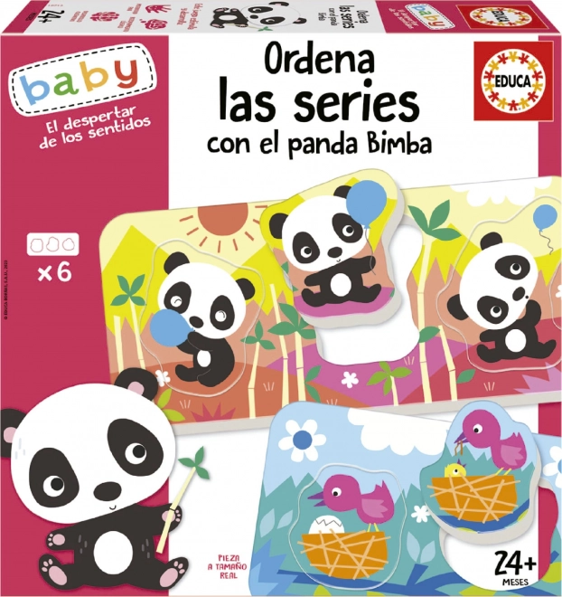 Puzzle Educa Panda Bimba și Prietenii