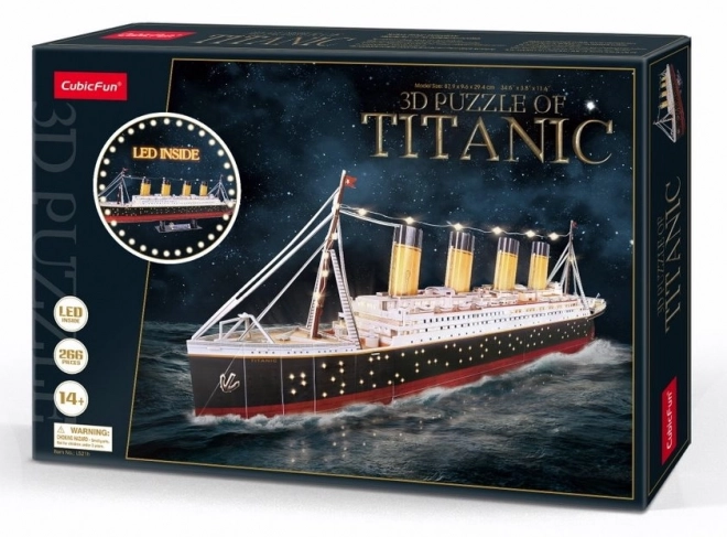 Puzzle 3D Titanic cu LED