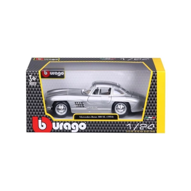 Model de mașină Mercedes Benz 300SL Bburago la scară 1:24