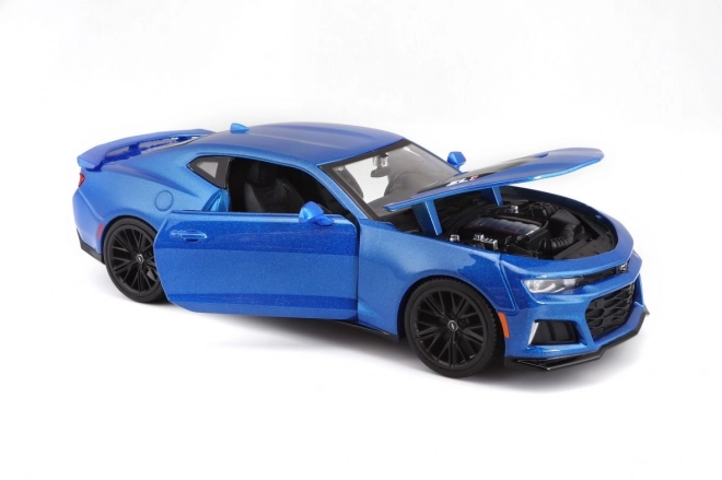 Model Chevrolet Camaro ZL1 2017 albastru 1/24