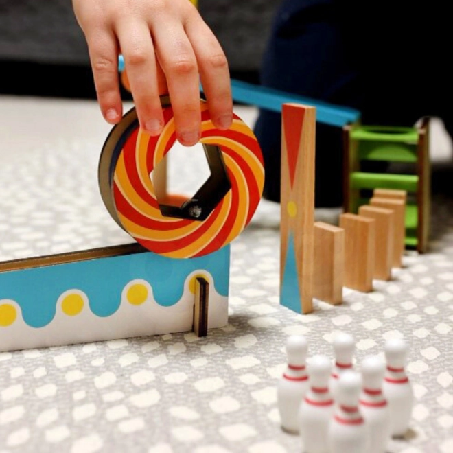 Domino din lemn pentru copii Crazy