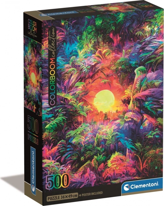 Puzzle ColorBoom: Răsărit în junglă 500 piese