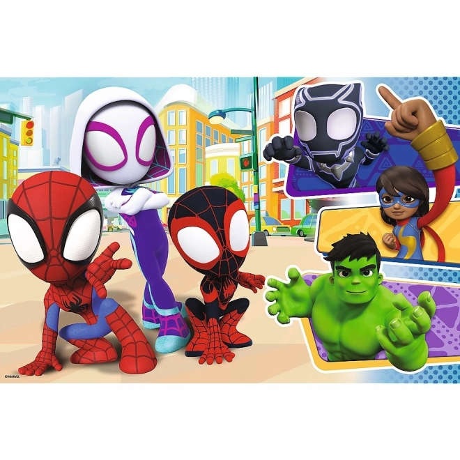 Puzzle maxi 24 piese - Spidey și prietenii