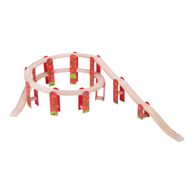 Set de șine cu mai multe niveluri Bigjigs Rail