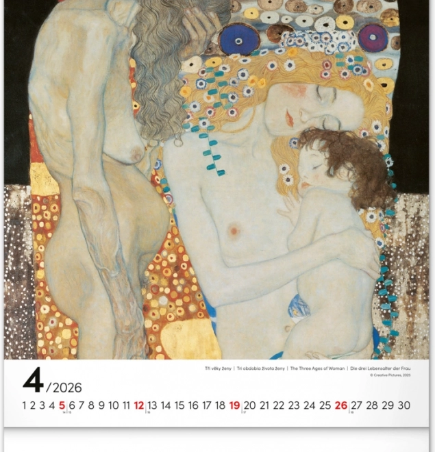 Calendar de perete Gustav Klimt 2026
