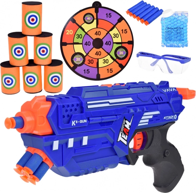 Jucărie pistol SPACE GUN cu gloanțe de spumă și gel