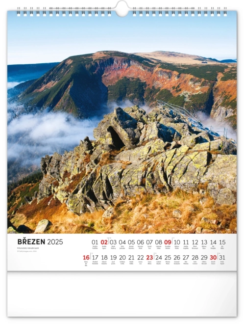 Calendar de perete Krkonoše 2025