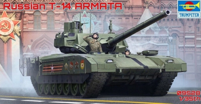 Model de tanc rusesc T-14 Armata MBT din plastic