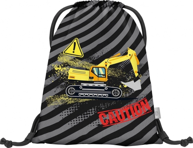 Sac de sport cu model de excavator BAAGL