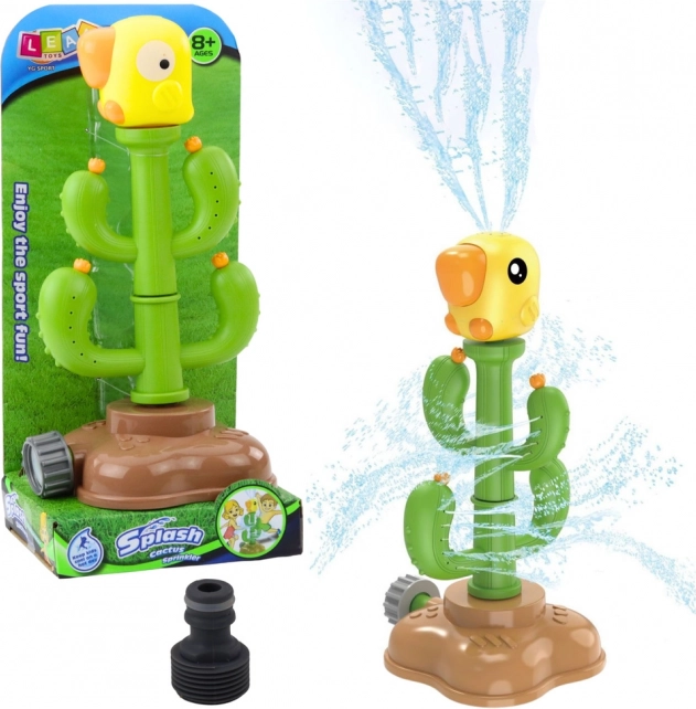 Jucărie acvatică cactus cu papagal rotativ 360° verde