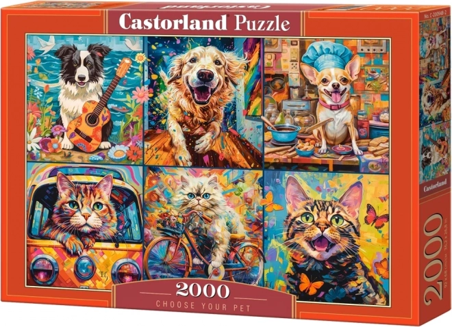 puzzle castorland alege-ți animalul de companie 2000 de piese