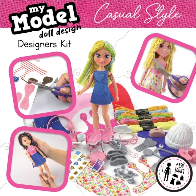 set creativ my model doll design: stil lejer