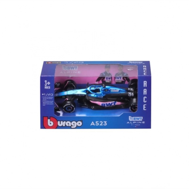 Mașinuță Bburago Formula 1 Echipa BWT Alpine A523