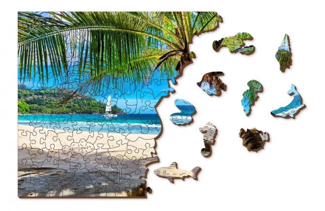 puzzle de lemn Plajă pe Paradise Island, Marea Caraibilor