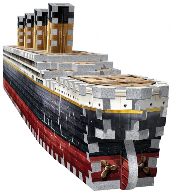 Puzzle 3D Titanic 440 piese tip Wrebbit