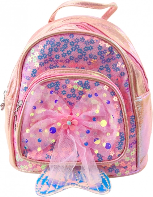 Rucsac Roz pentru Copii cu Fundă din Tulle