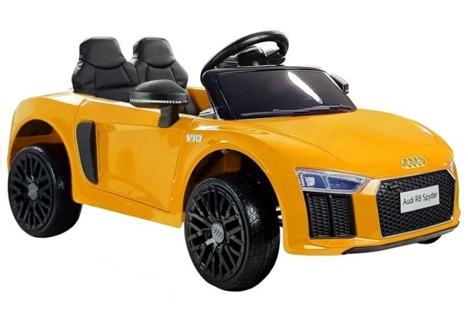 Mașină electrică Audi R8 Spyder Galben