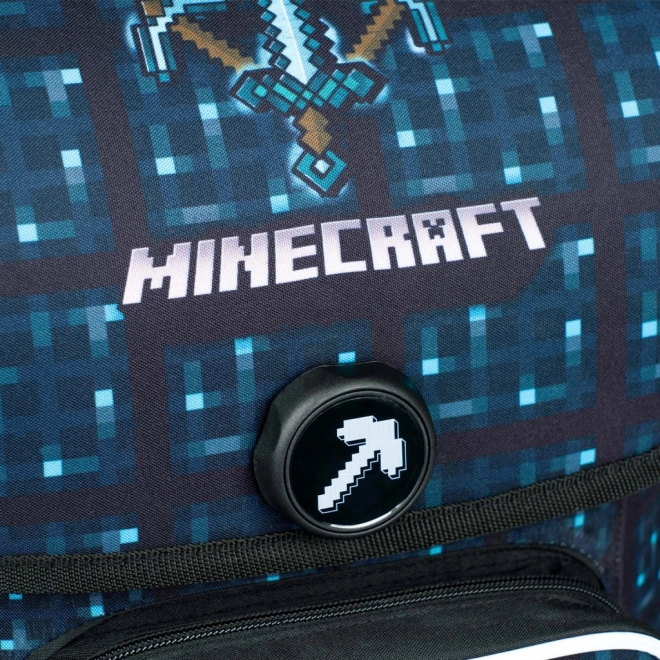 Ghiozdan pentru școală Ergo Minecraft Blue Axe