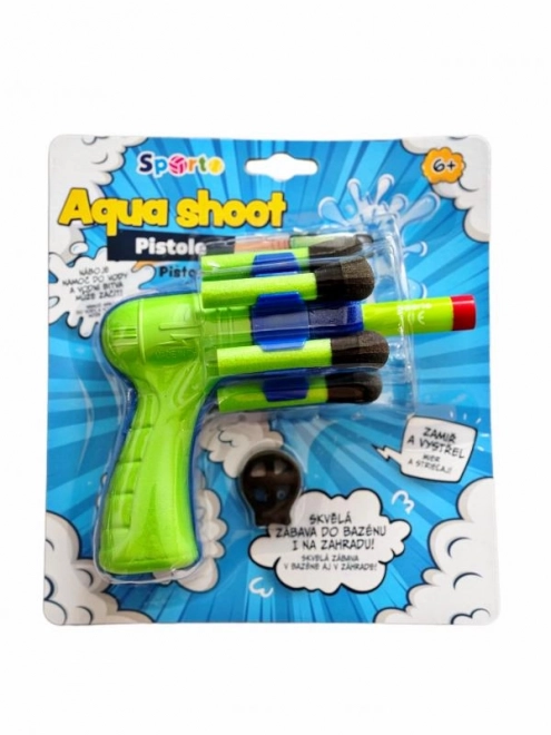 Pistolă cu apă și proiectile din burete SPORTO Aqua Shoot