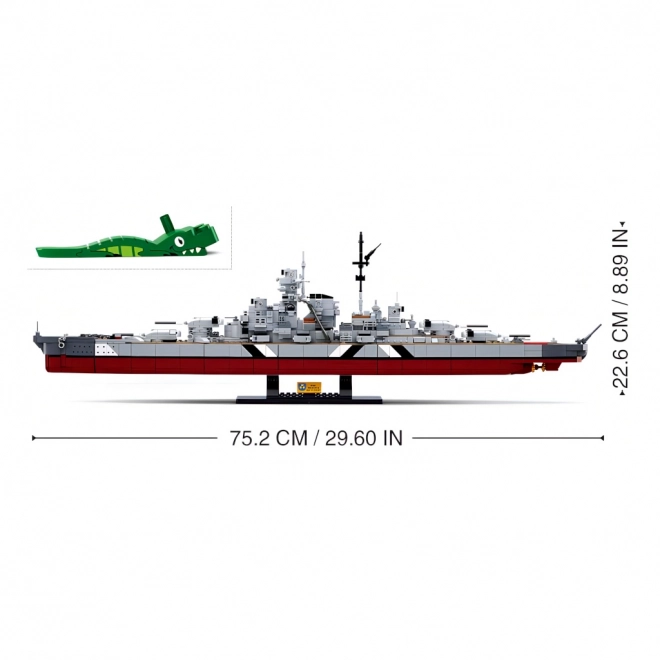 Navă de luptă Bismarck 2 în 1 de la Sluban