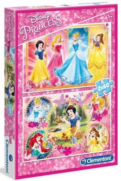 Puzzle CLEMENTONI Disney Prințese: Prietene 2x60 piese