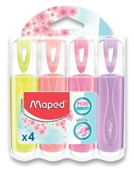 Set de evidențiere Fluo Peps Pastel 4 culori