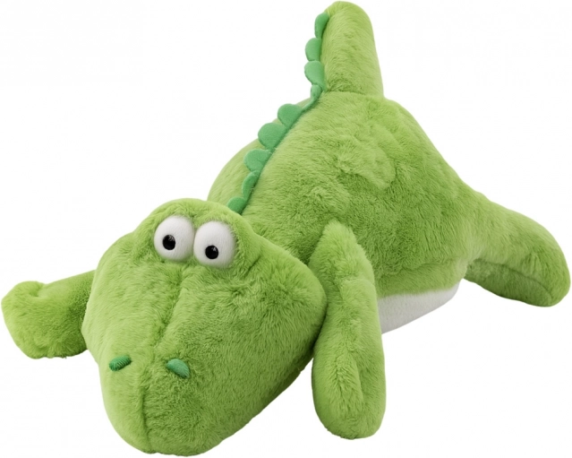 Crocodil de pluș verde deschis 42 cm
