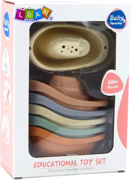 Set de bărcuțe pastelate pentru baie pentru copii
