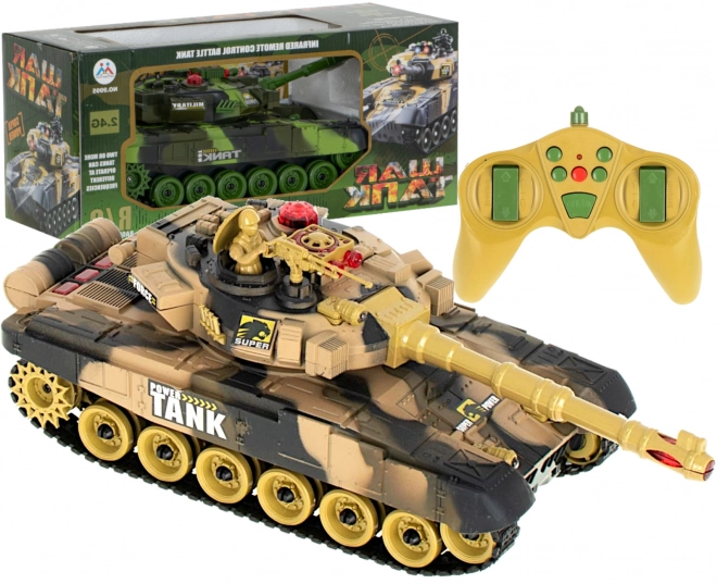 Tanc RC militar 2.4 GHz deșert