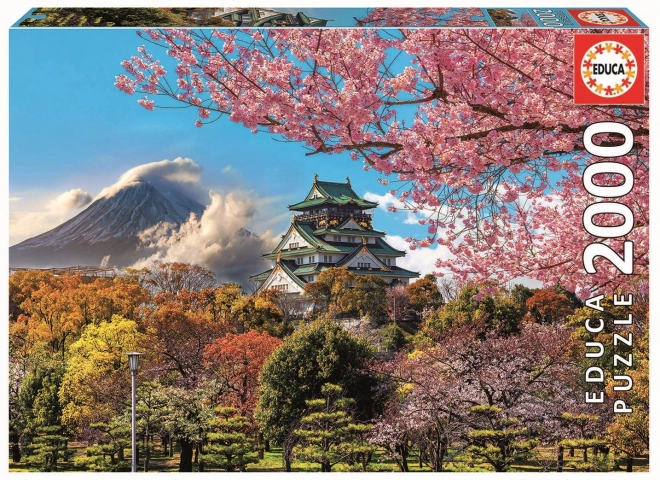Puzzle educa castelul din osaka, japonia 2000 de piese