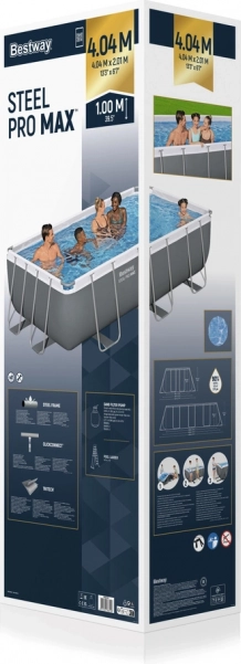 Piscină cu suport 404 x 201 x 100 cm Bestway