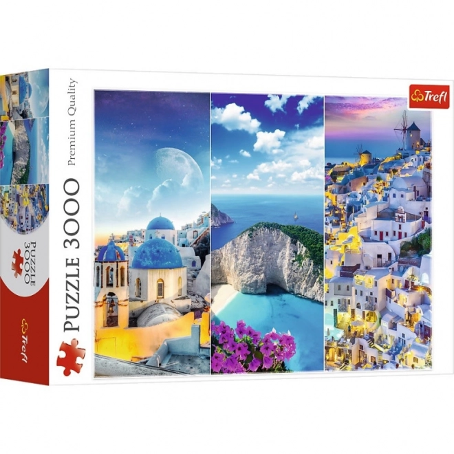 Puzzle 3000 piese - Vacanță grecească