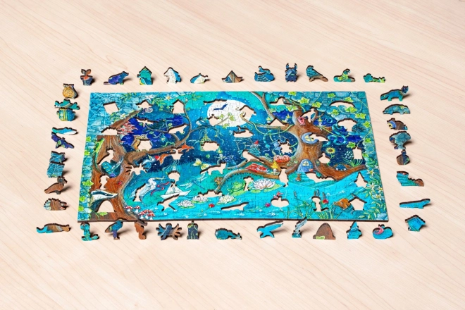 Puzzle din lemn Pădurea Magică 500 piese