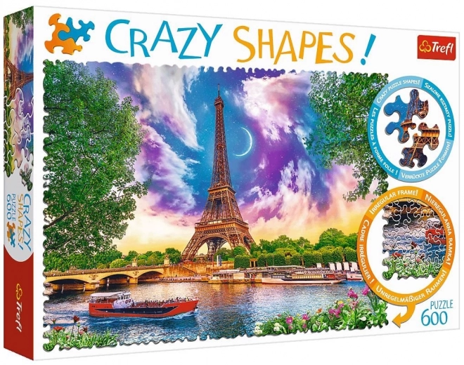 Puzzle Trefl Crazy Shapes 600 piese - Cerul deasupra Parisului