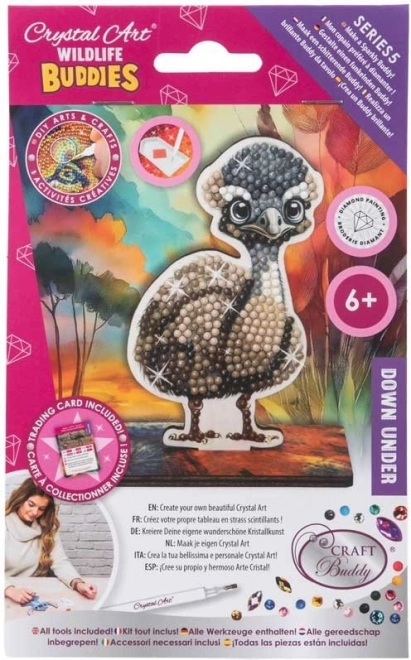 Pictură cu diamante Emu - Artă din Cristal