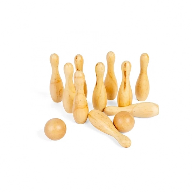 Joc de popice din lemn Bigjigs Toys