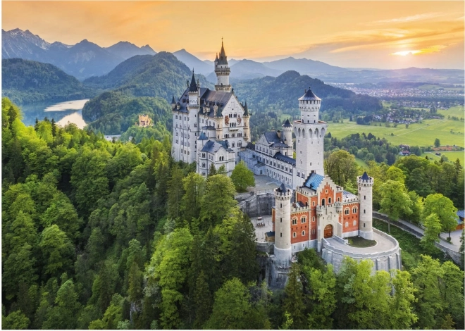 Puzzle Neuschwanstein Primăvara 1000 piese