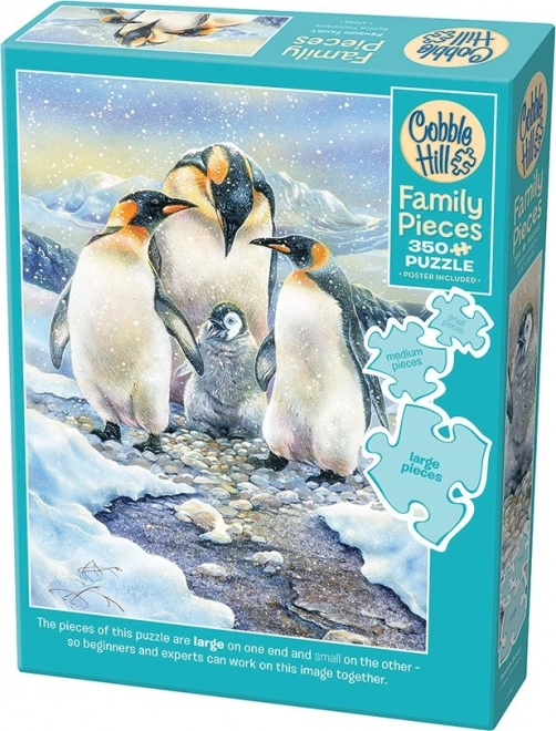 Puzzle Familie de Pinguini Cobble Hill 350 Piese