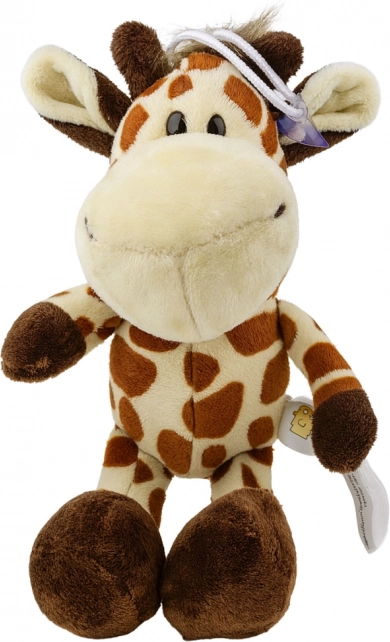 Girafă de pluș cu ventuză 23 × 12 cm