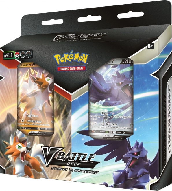 Pachet bătălie Pokémon V Lycanroc vs. Corviknight