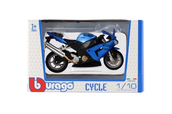 Motocicletă metalică Bburago 1:18 - Display cu 18 bucăți