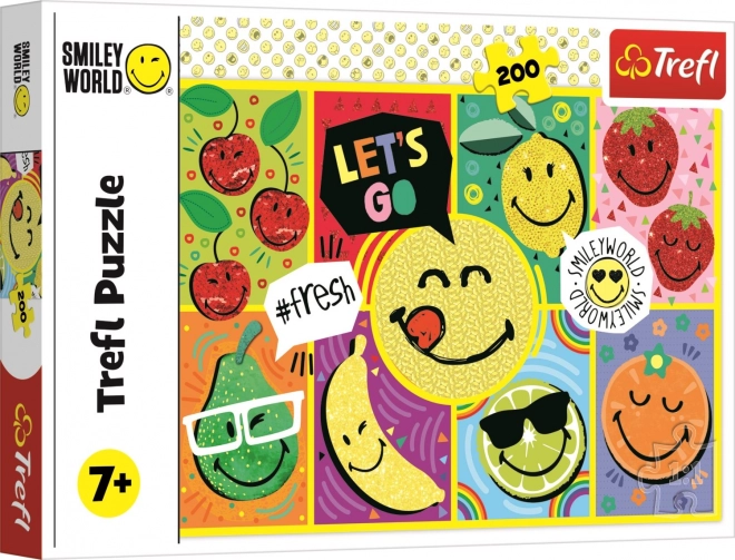 Puzzle distractiv cu Smiley - 200 piese