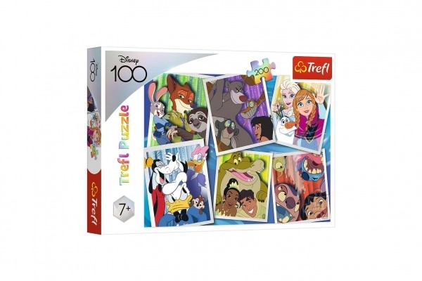 Puzzle Disney 100 de ani: Personajele Disney 200 piese